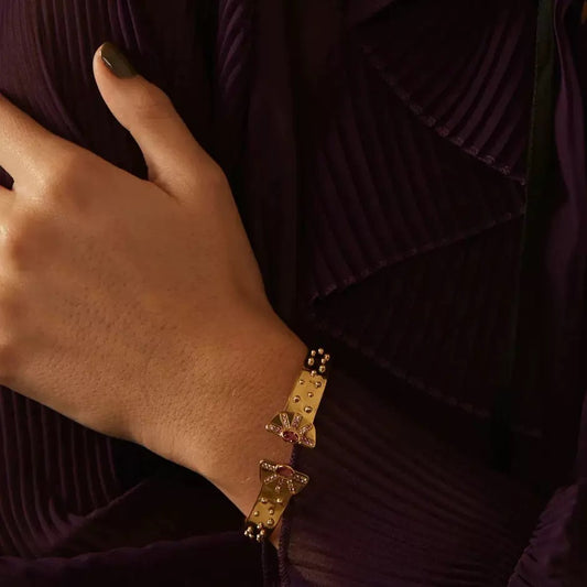 Vintage Sunflower Bracelet