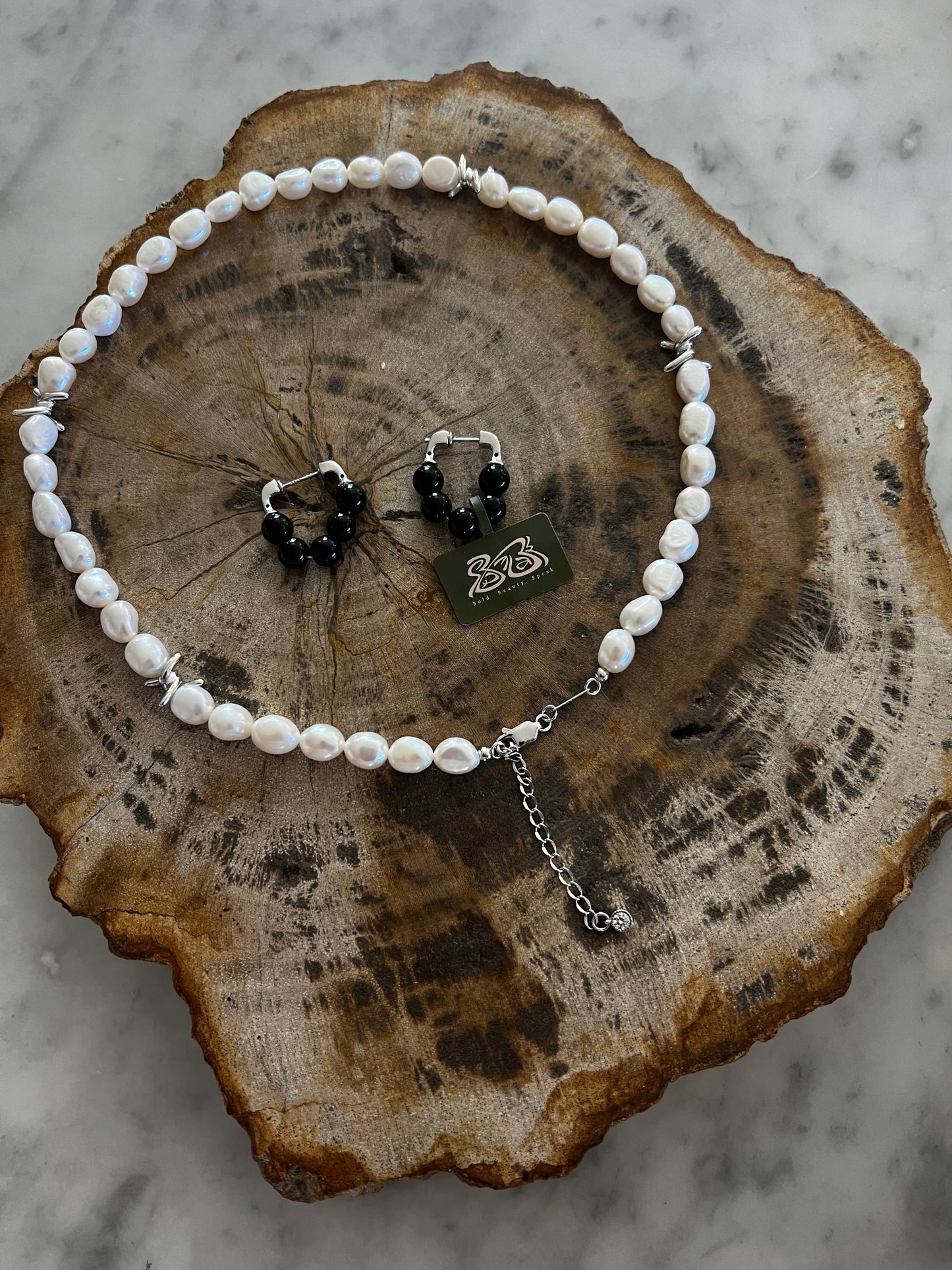 Black Onyx Sterling Silver Earrings