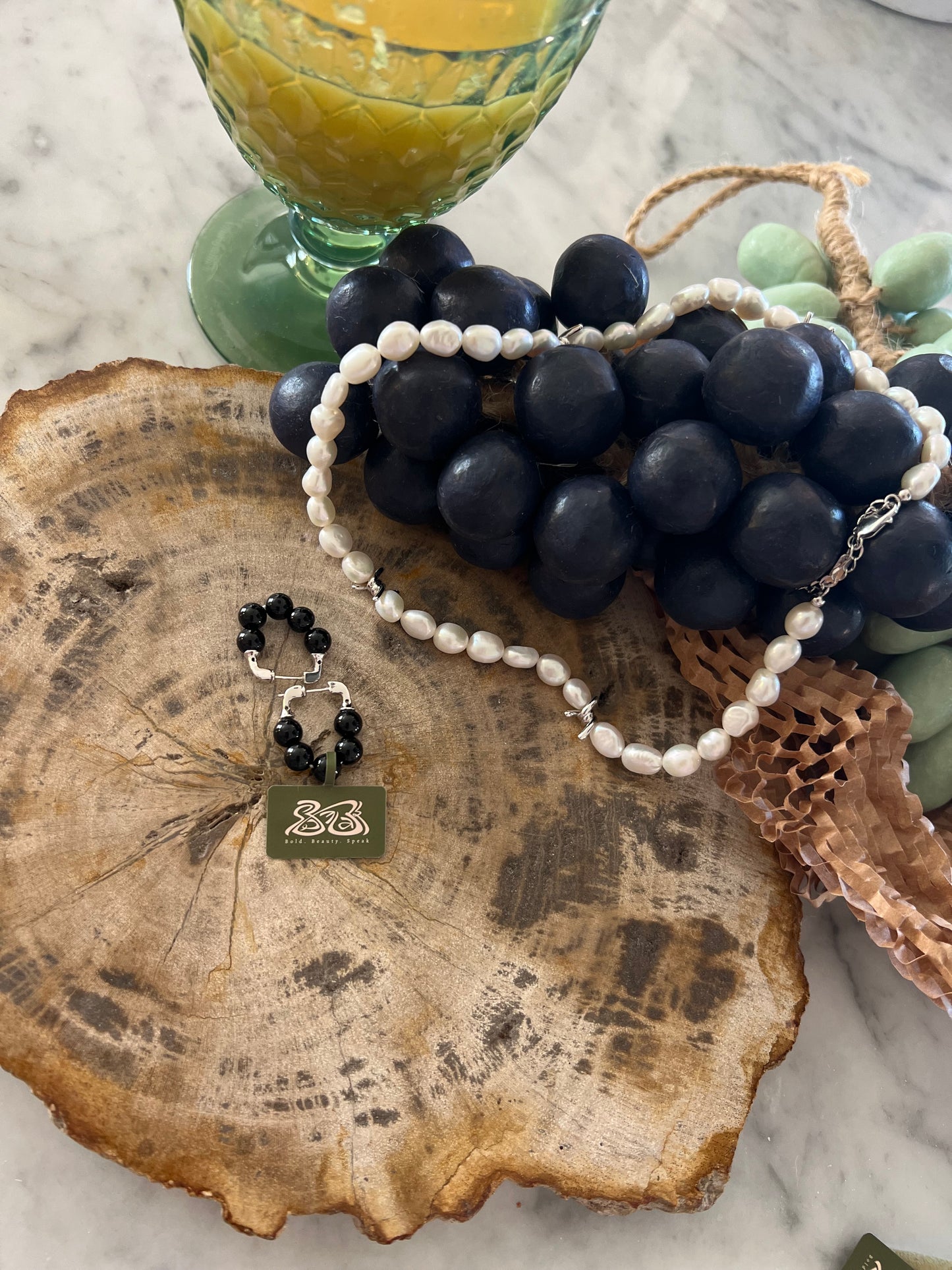Black Onyx Sterling Silver Earrings