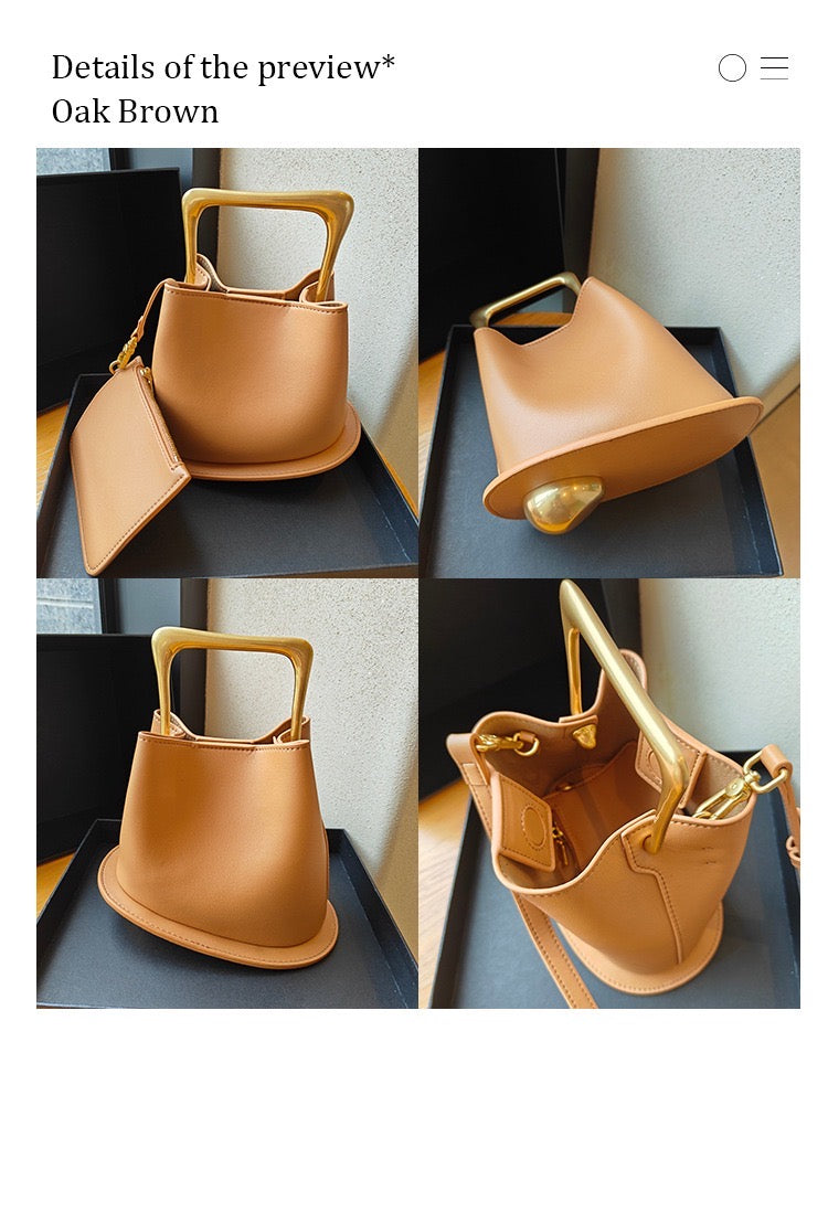 Leather Bucket Bag
