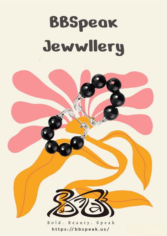 Black Onyx Sterling Silver Earrings