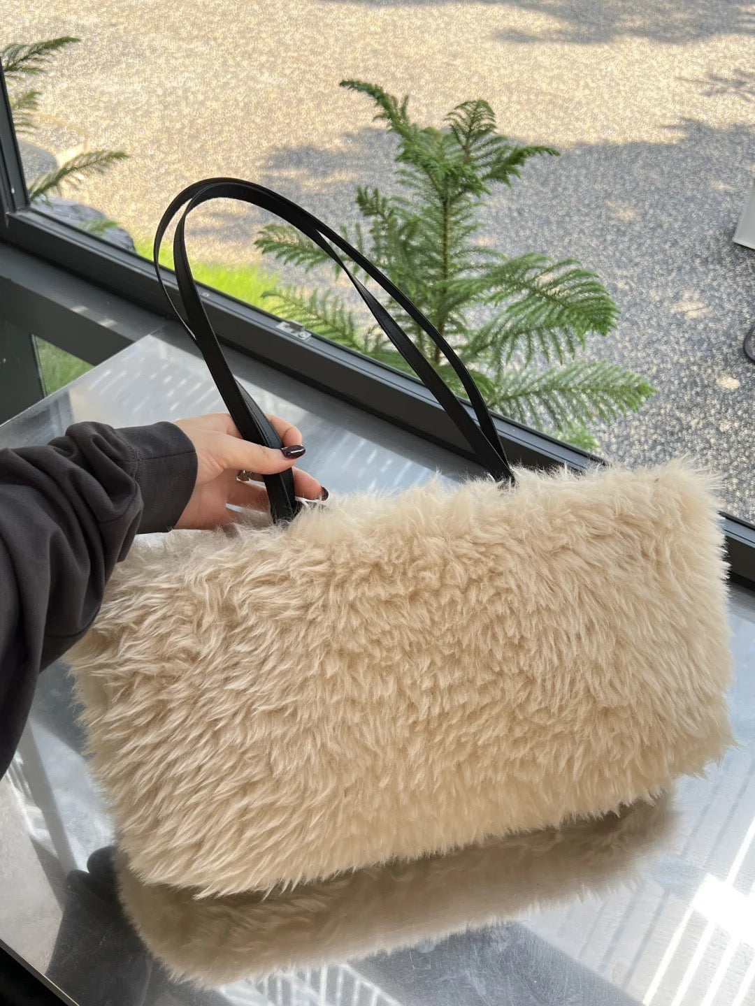 BBSpeak Faux Fur Tote Bag