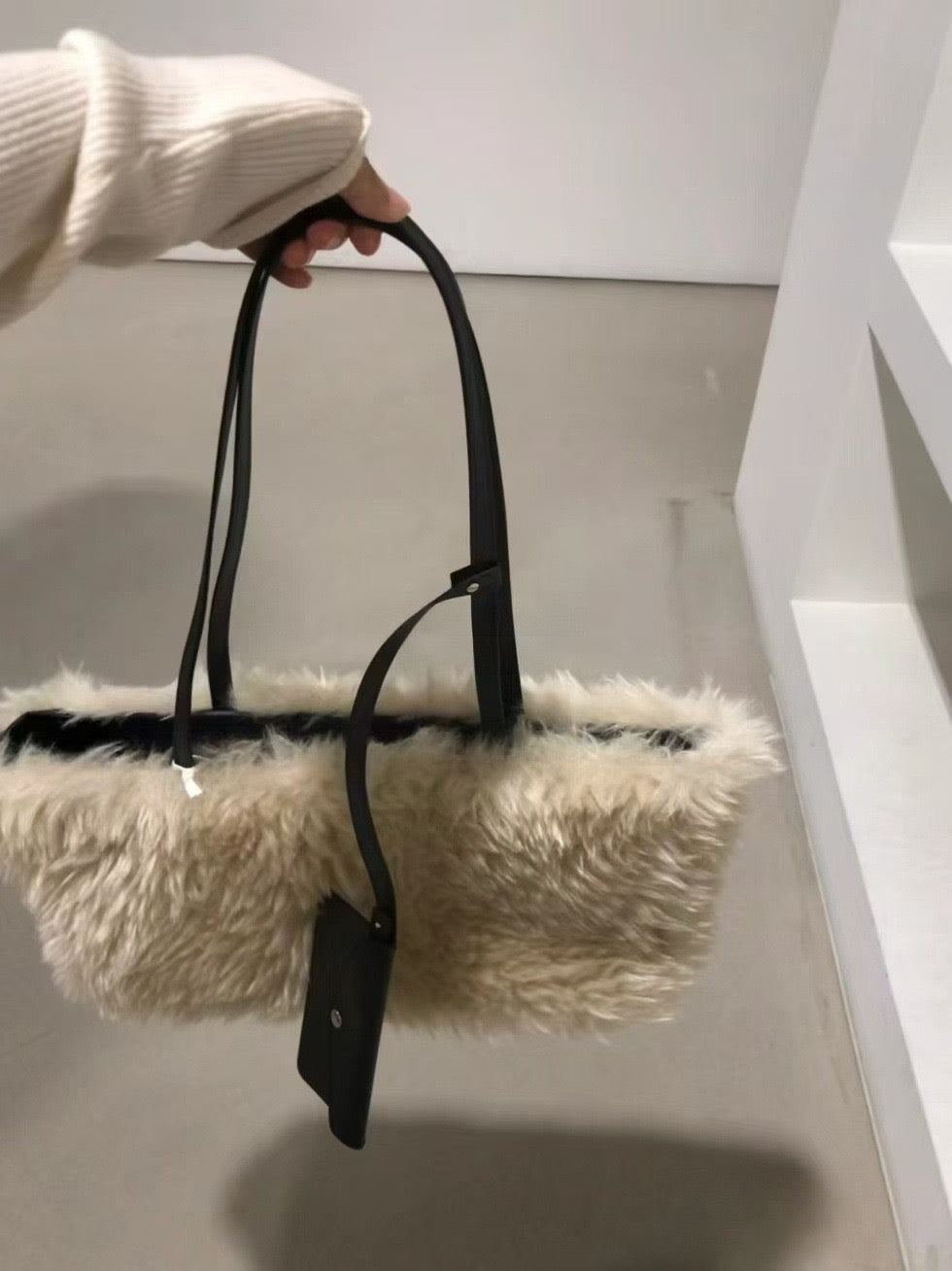 BBSpeak Faux Fur Tote Bag