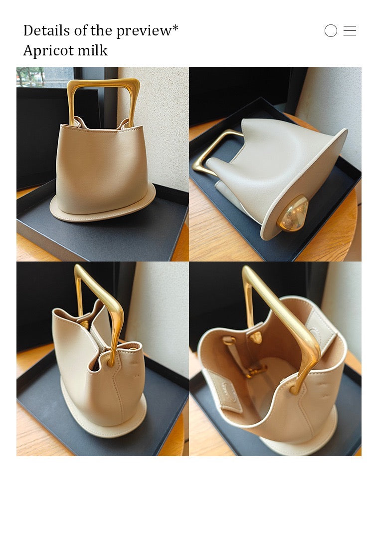 Leather Bucket Bag