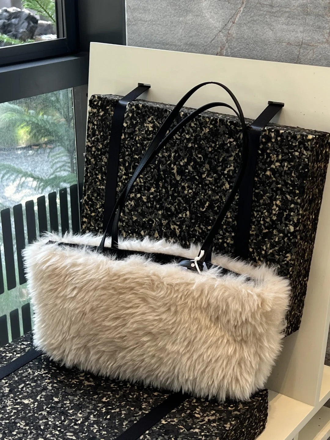 BBSpeak Faux Fur Tote Bag