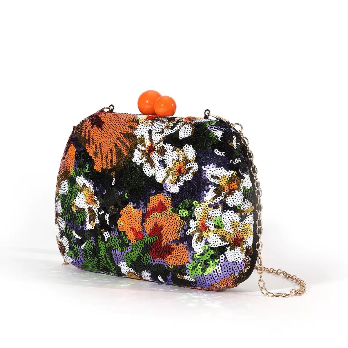 Glitter sequin evening clutch
