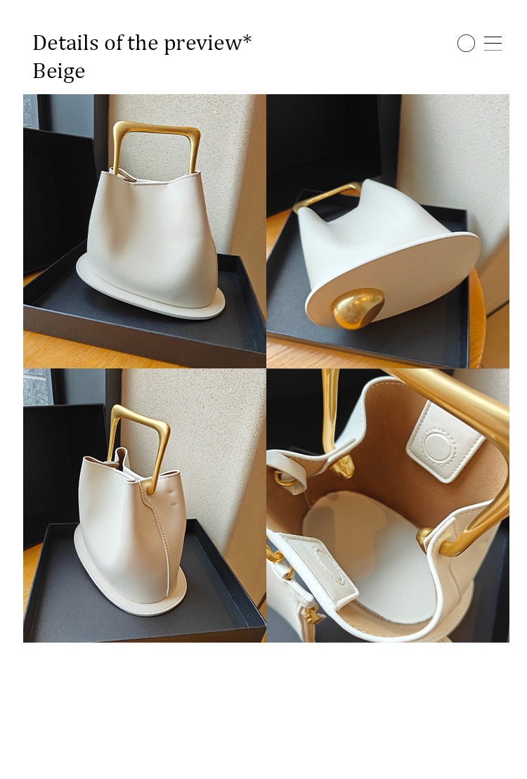 Leather Bucket Bag