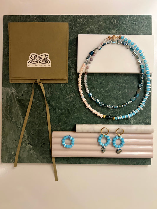 Isle Prelude Natural Stone Gradient Beaded Necklace
