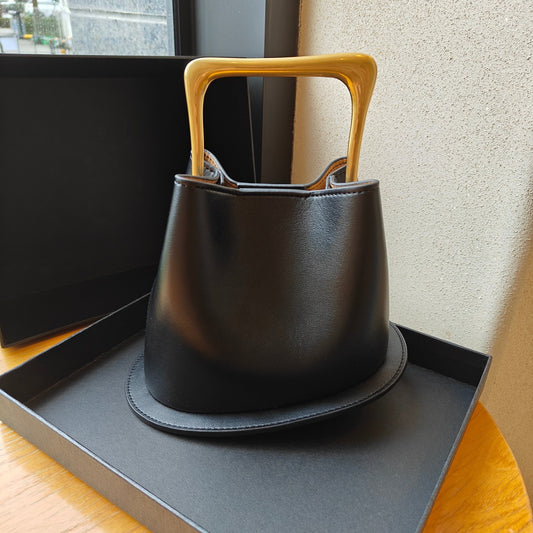 Leather Bucket Bag
